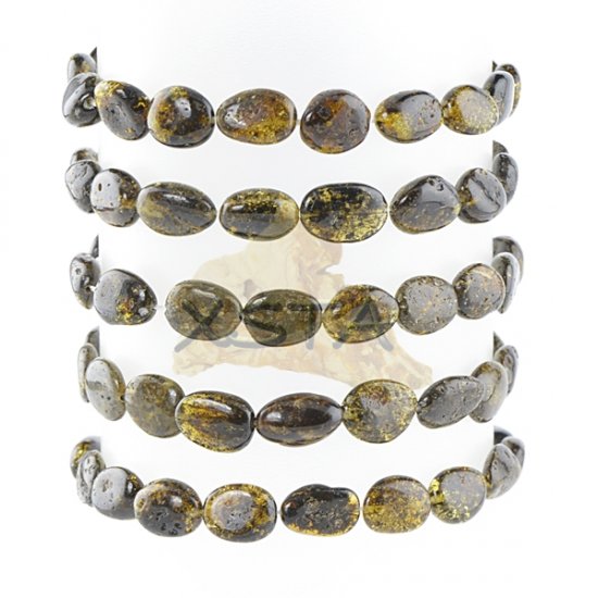 Dark amber beads bracelet